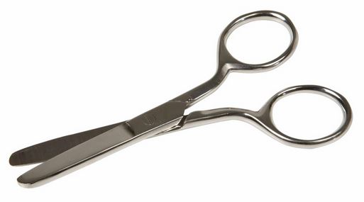 Schere für Rechtshänder und Linkshänder, 10 cm, stumpfe Spitze, 3-6 Jahre
