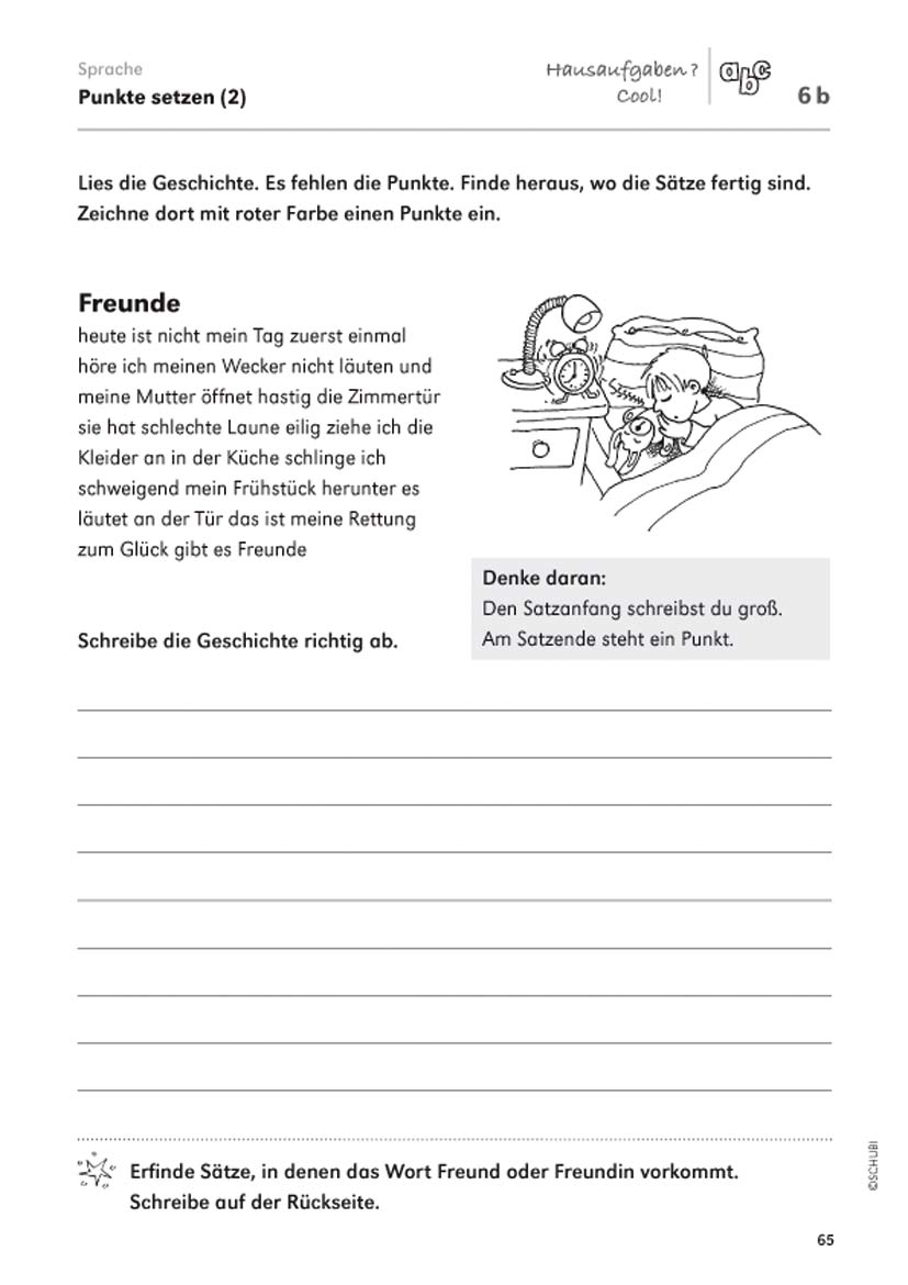Hausaufgaben? Cool!, Kopiervorlagen, 2. Klasse