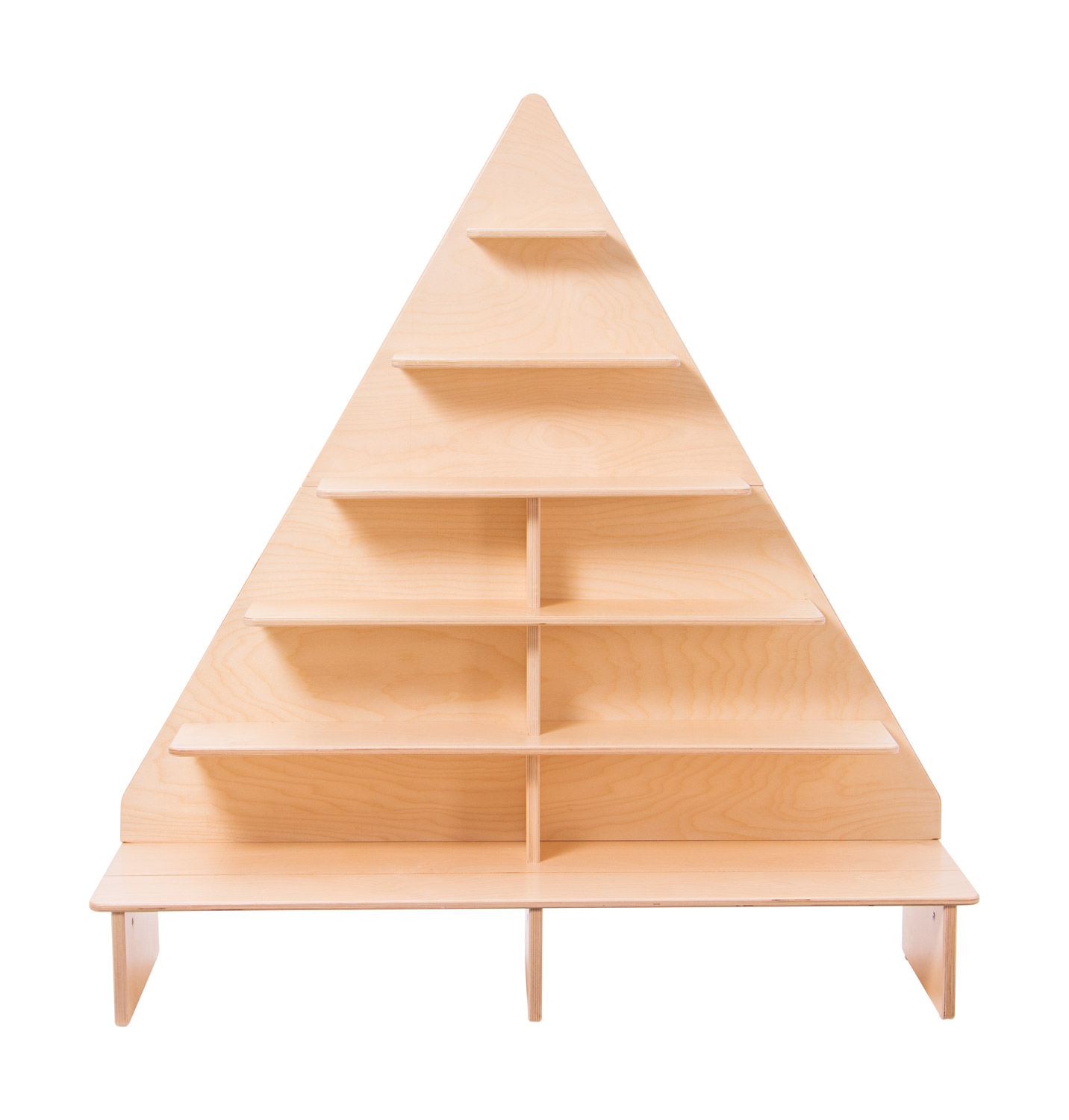 Ernährungspyramide, Holzregal