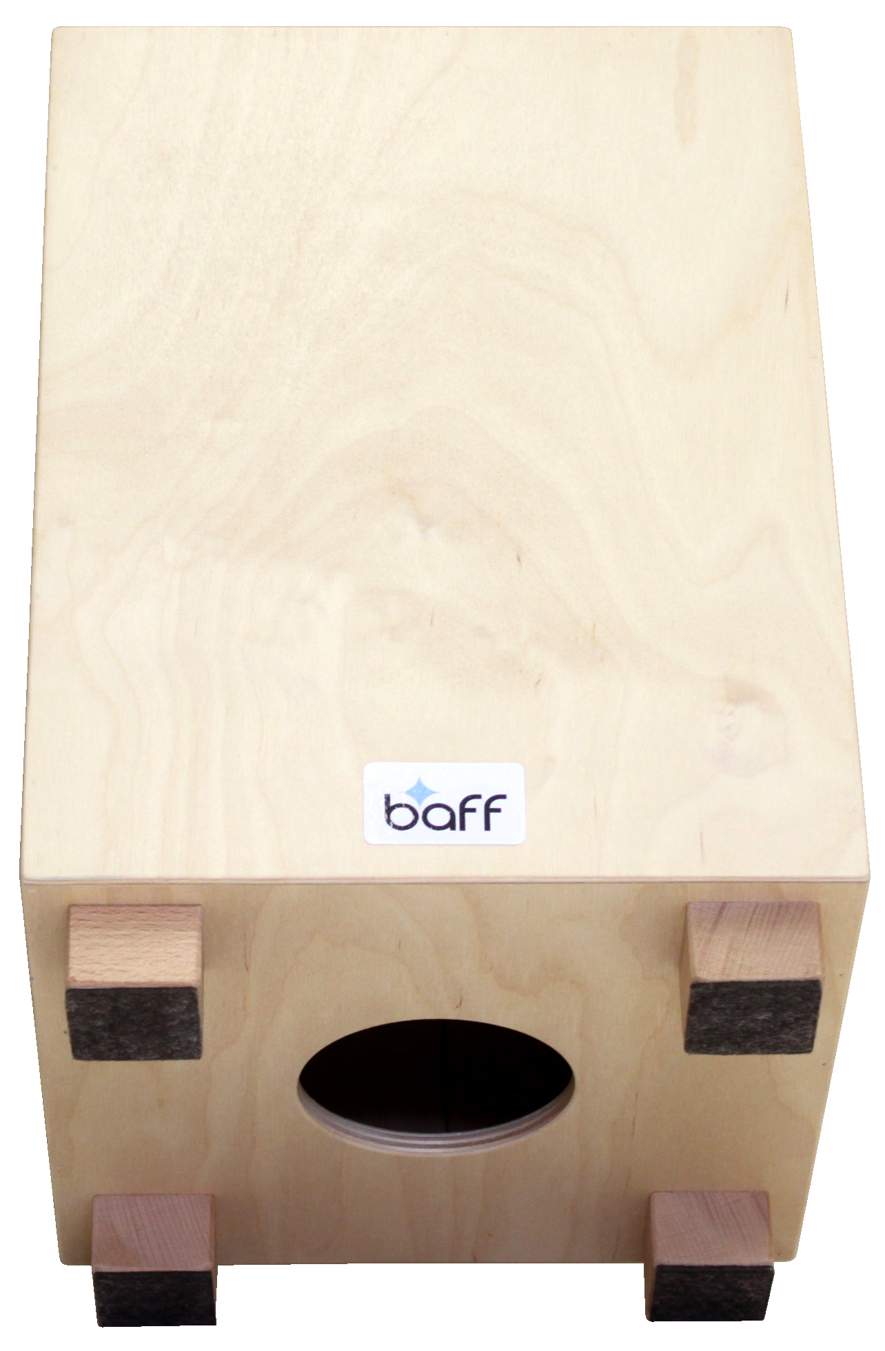 Kindercajon, Kinderhocker mit Trommelfunktion, Birke natur, Sitzhöhe 38cm