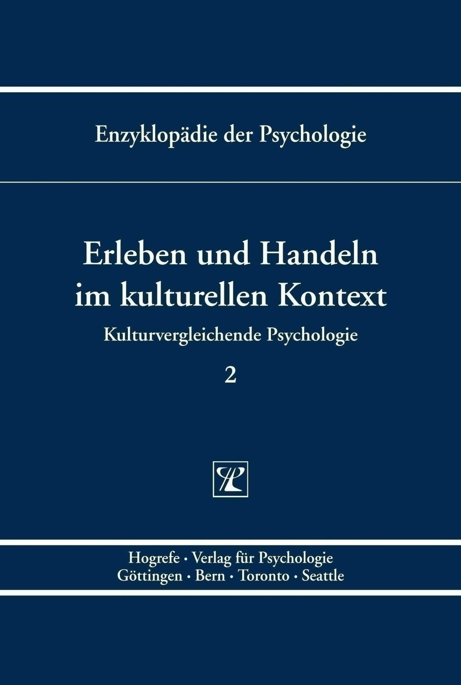 Erleben und Handeln im kulturellen Kontext, Buch