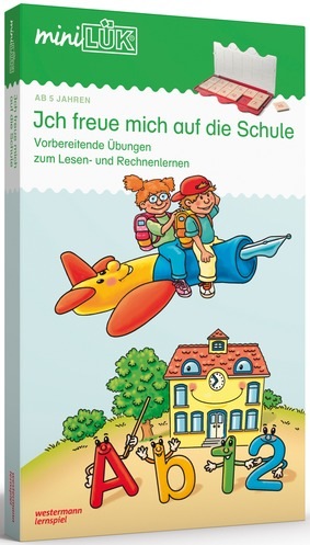 miniLÜK Set Ich freue mich auf die Schule, 2 Hefte inkl. Lösungsgerät, ab 5 Jahre