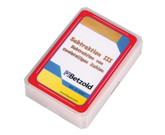 Subtraktion III, Spielkarten zum Magischen Zylinder, 6-8 Jahre