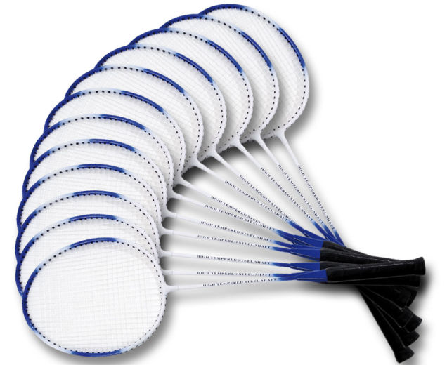 Badminton Schulset 12 Schläger, ab 7 Jahre