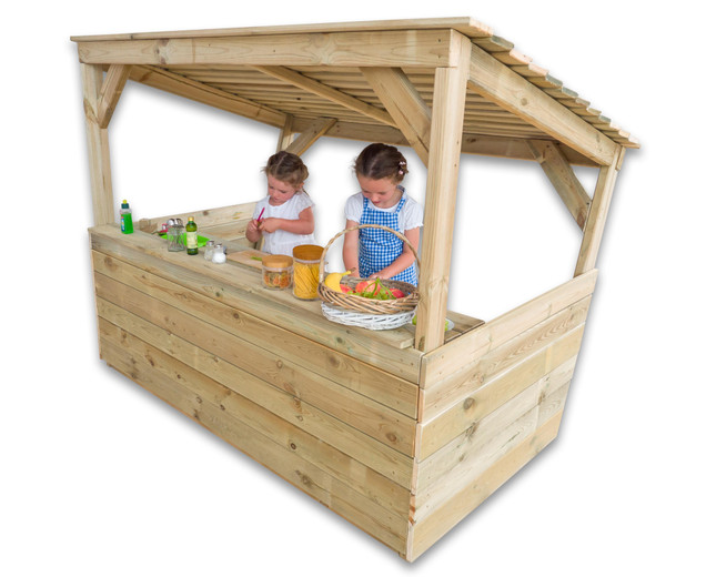 RollenSpielcenter mit großer Outdoor-Kinderküche, 2-7 Jahre