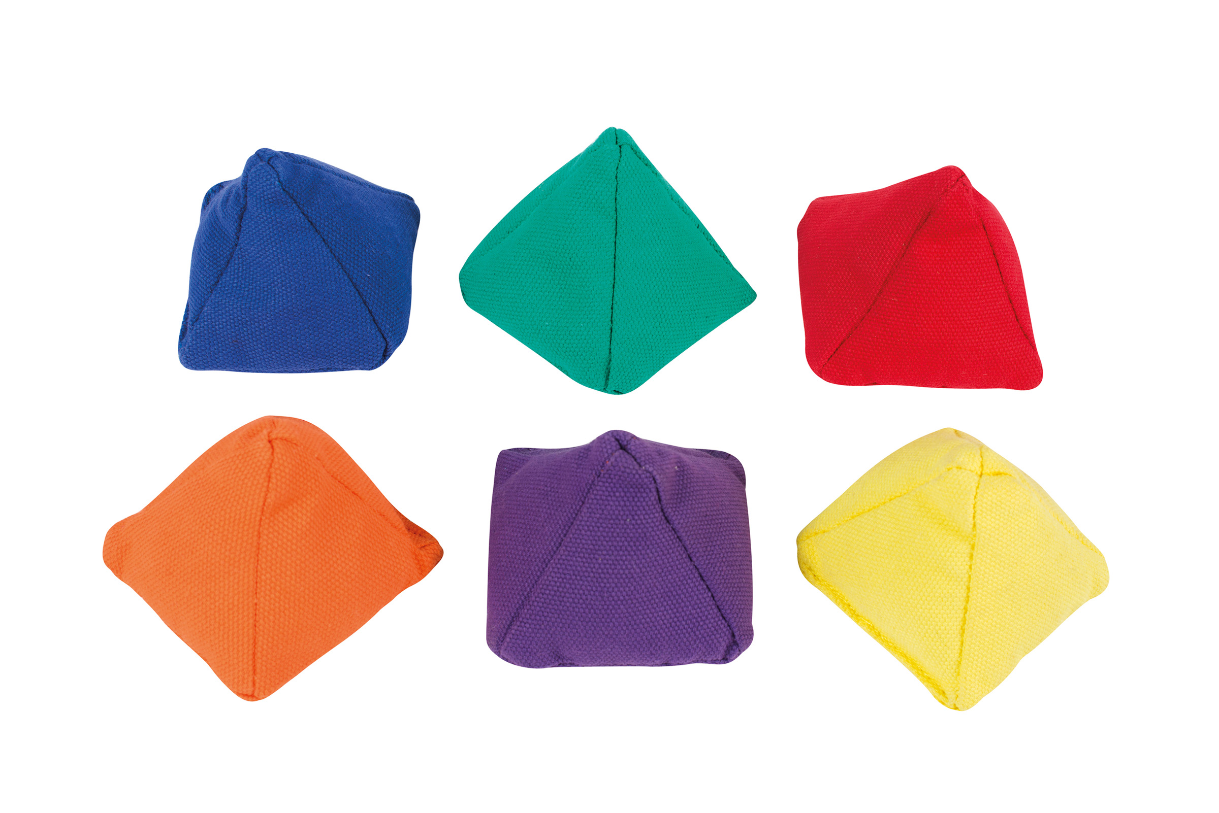 Pyramid Beanbags 6er-Set, 7,6 cm