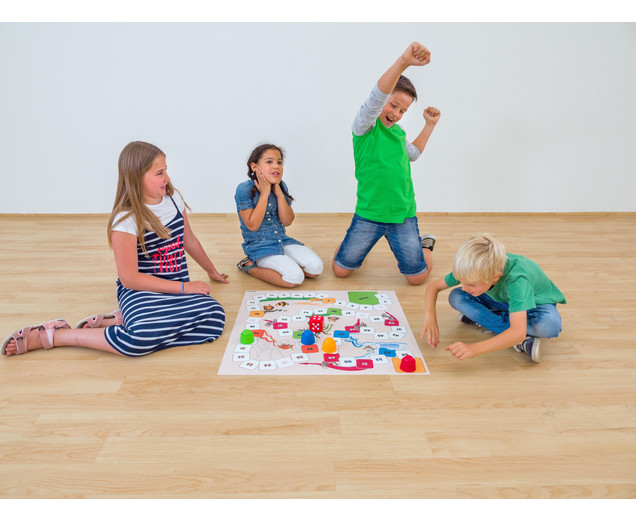 XL - Leiterspiel mit Figuren, 75 x 75 cm, 5-10 Jahre