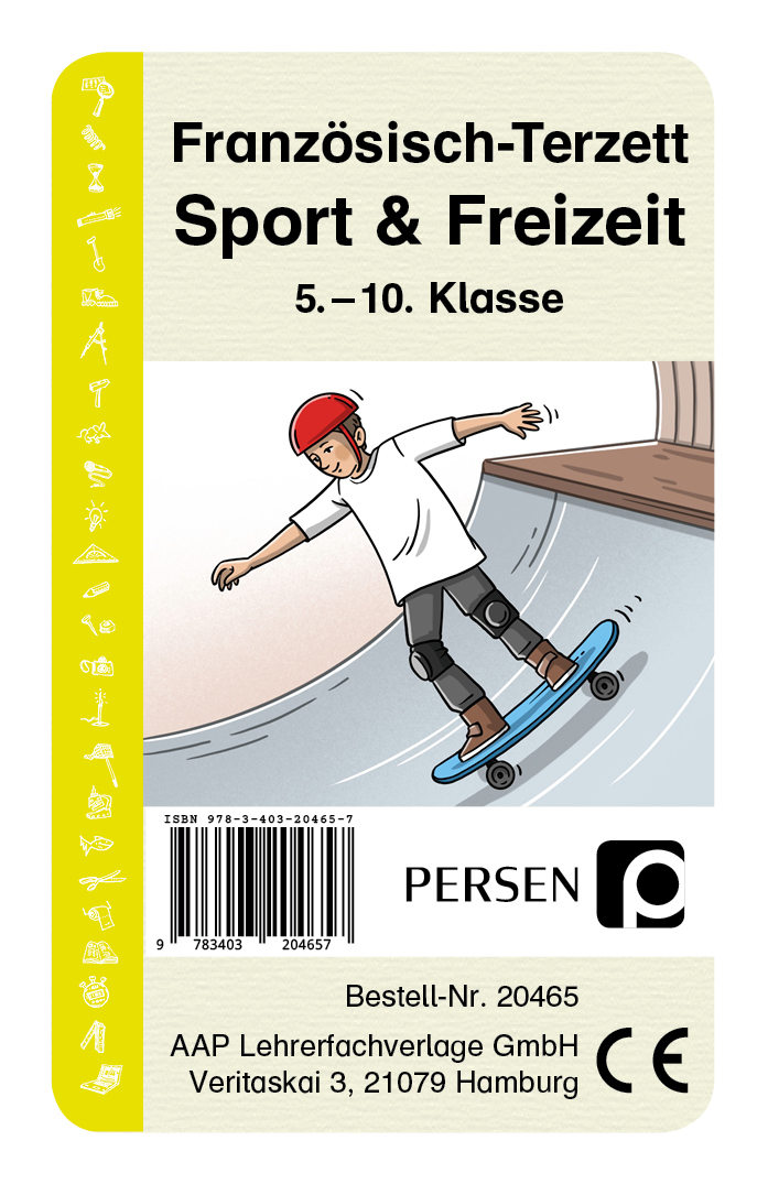 Französisch-Terzett: Sport und Freizeit, Kartenspiel, 5. bis 10. Klasse