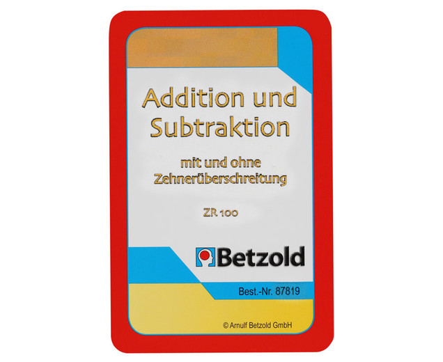 Addition/Subtraktion bis 100, Kartensatz zum magischen Zylinder, 7-9 Jahre