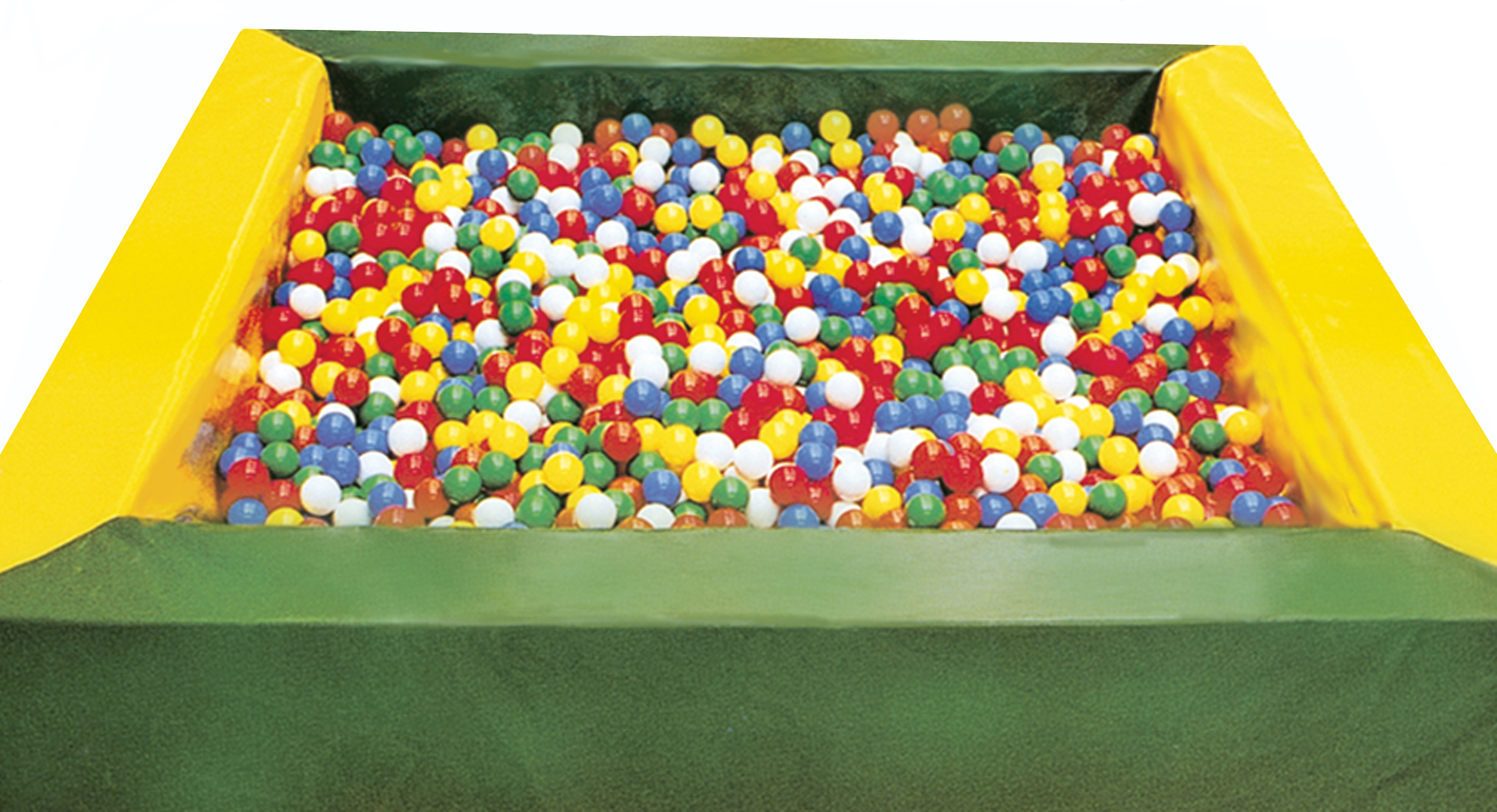 Bällchenpool grün-gelb 1,5 x 1,5 m