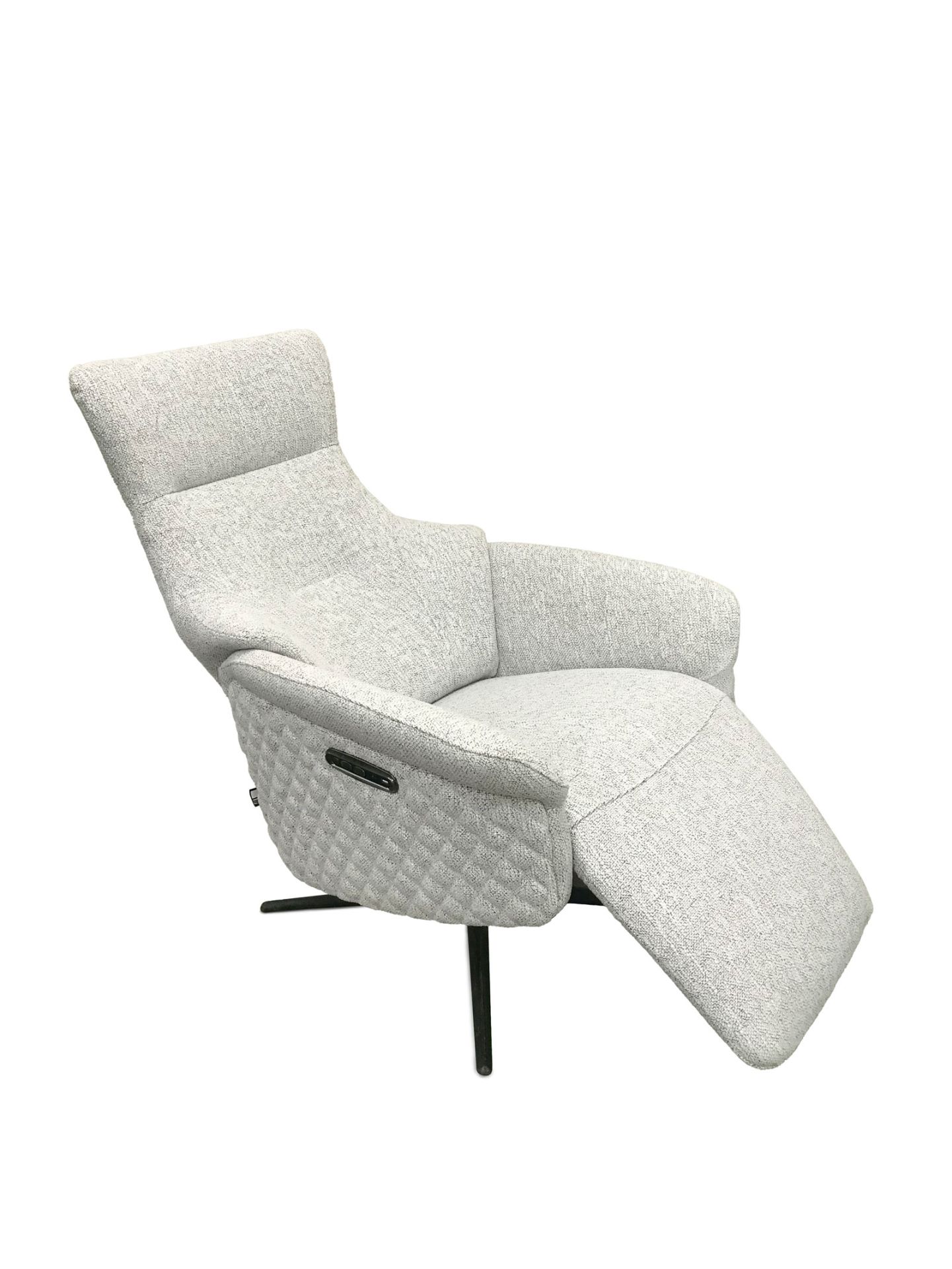 Chillofa Relaxsessel, Stoff, hellgrau meliert