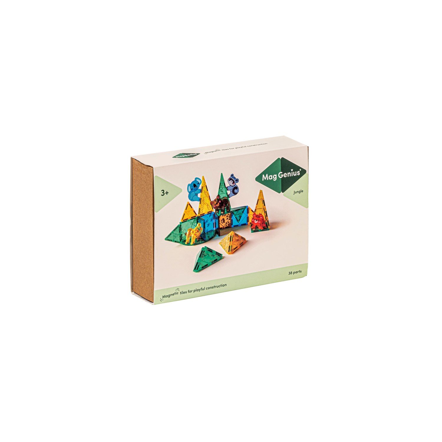 MagGenius Magnetic Building Blocks Jungle, 38 Teile