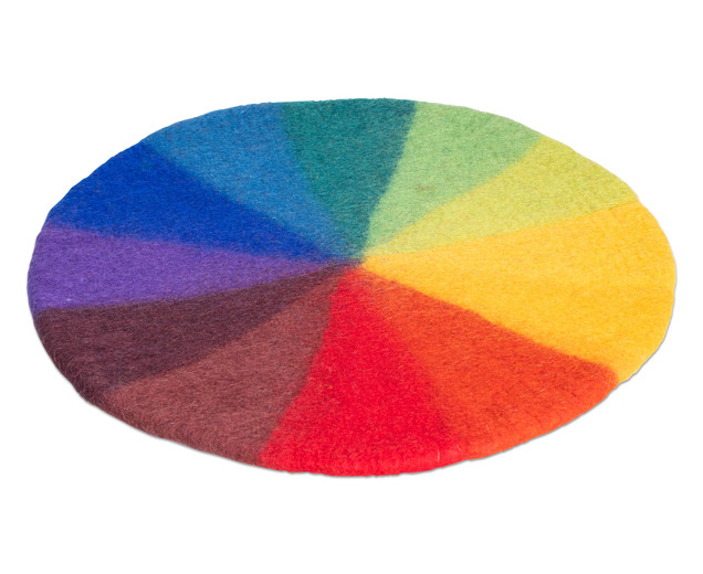 Filzmatte Regenbogen, in 12 Farben, 52 cm, 3-6 Jahre