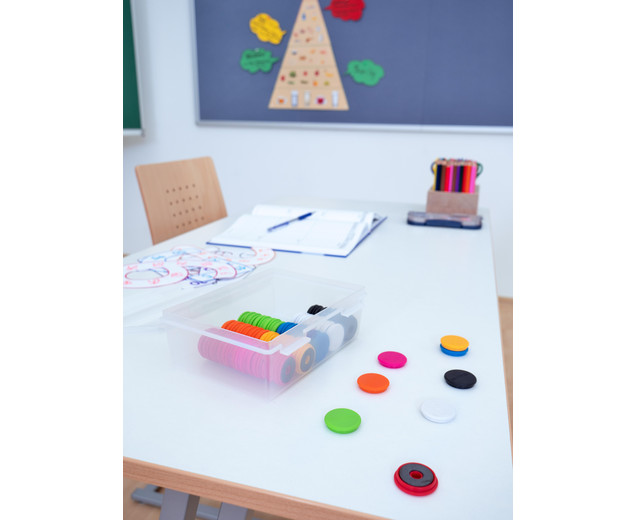 Greifmagnete in Kunststoffbox ? 80 Stück