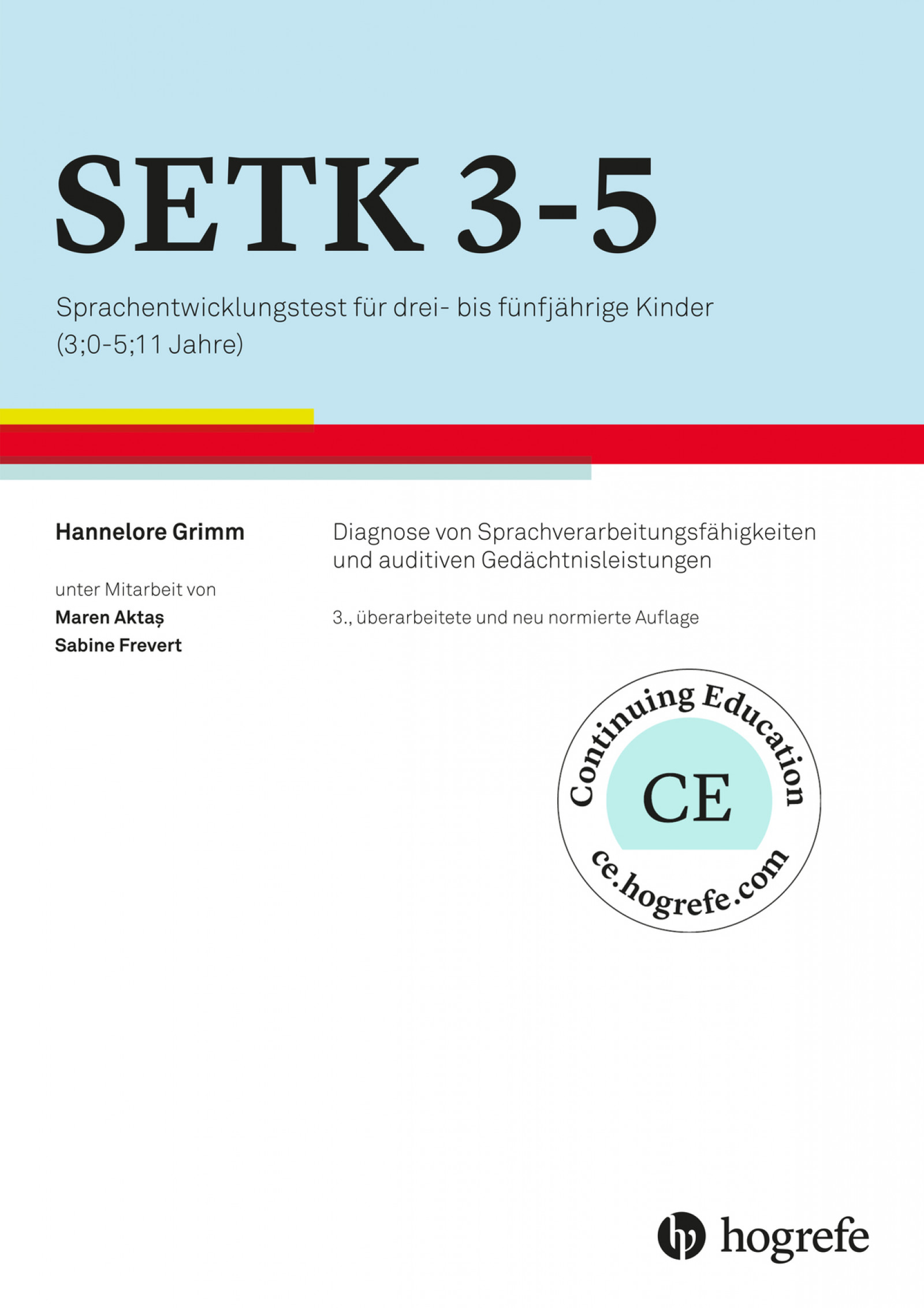 SETK 3-5 Sprachentwicklungstest, Koffer (leer)