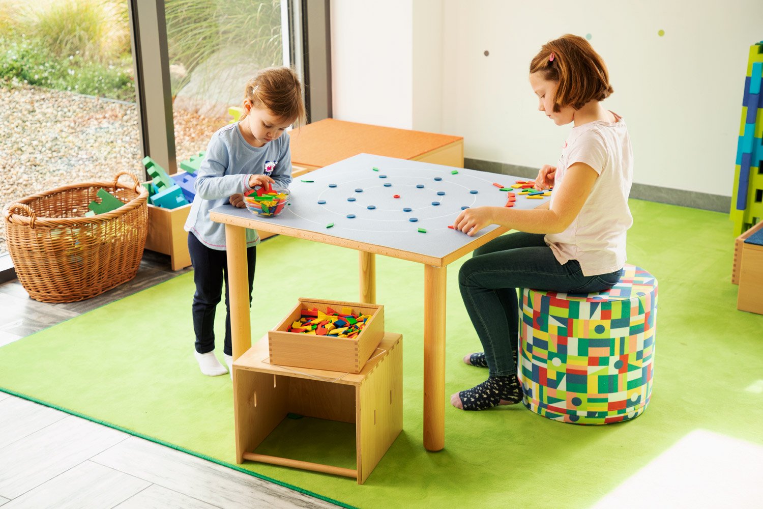 Spielteppich Mandala klein, 80 x 80 cm, 3-6 Jahre