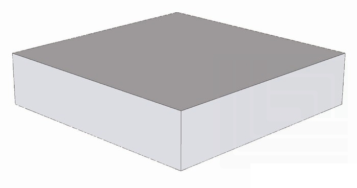 Podest - Quadrat weiß, Schaumstoffelement