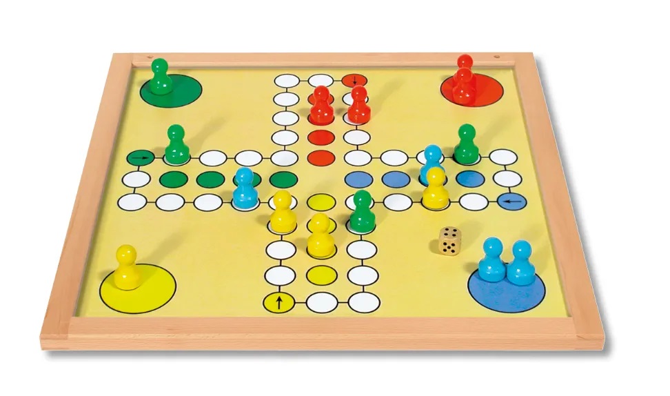 ERSATZFIGUREN für das Spiel Verflixt groß , Satz mit 16 Figuren in 4 Farben