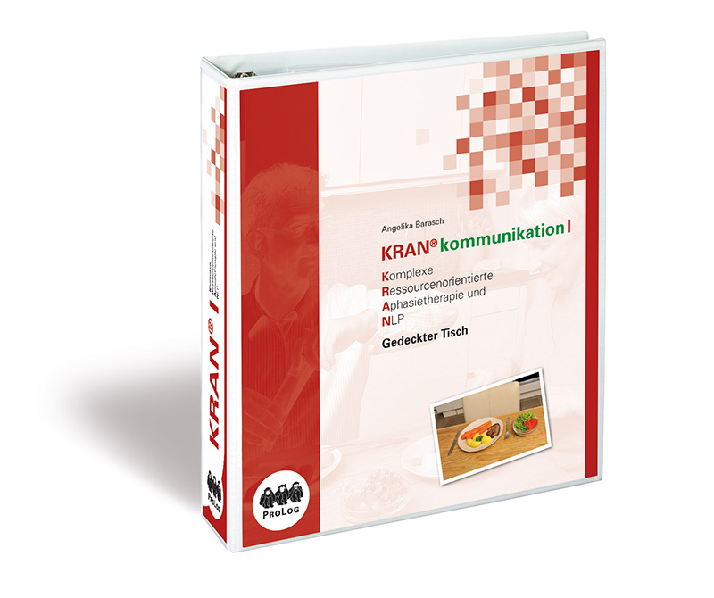 KRAN®kommunikation I Gedeckter Tisch, Ordner mit Aphasie-Übungsmaterial