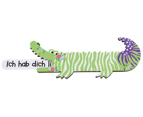 Lesekroko, Lernhilfe aus Holz, ab 5 Jahre