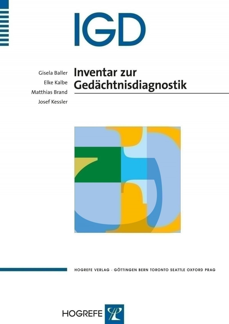 IGD Inventar zur Gedächtnisdiagnostik, Test komplett