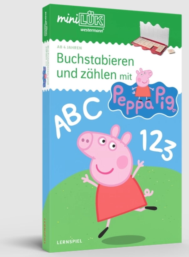 miniLÜK-Set Buchstabieren und zählen mit Peppa Pig