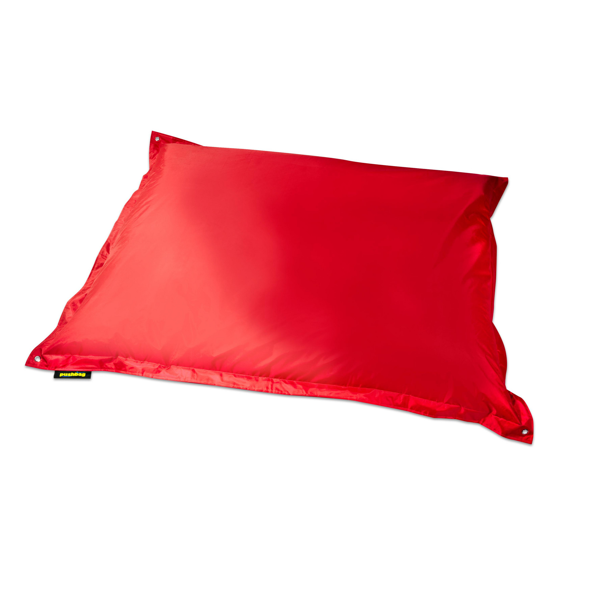 Indoor-Sitzsack Chino quadratisch, Farbe: rot, HxBxT: 30x130x130 cm