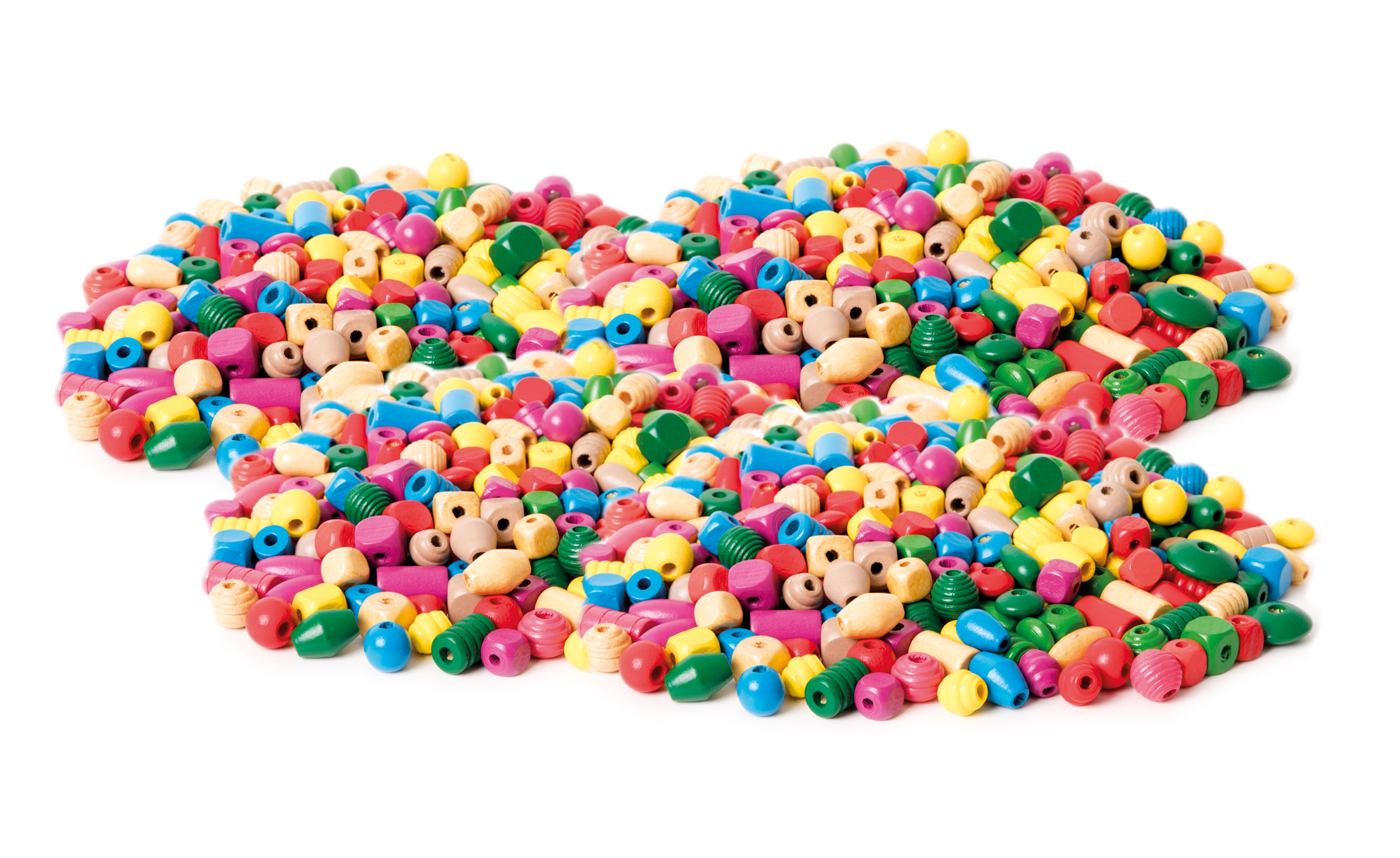 Holzperlen-Mix, 1000g