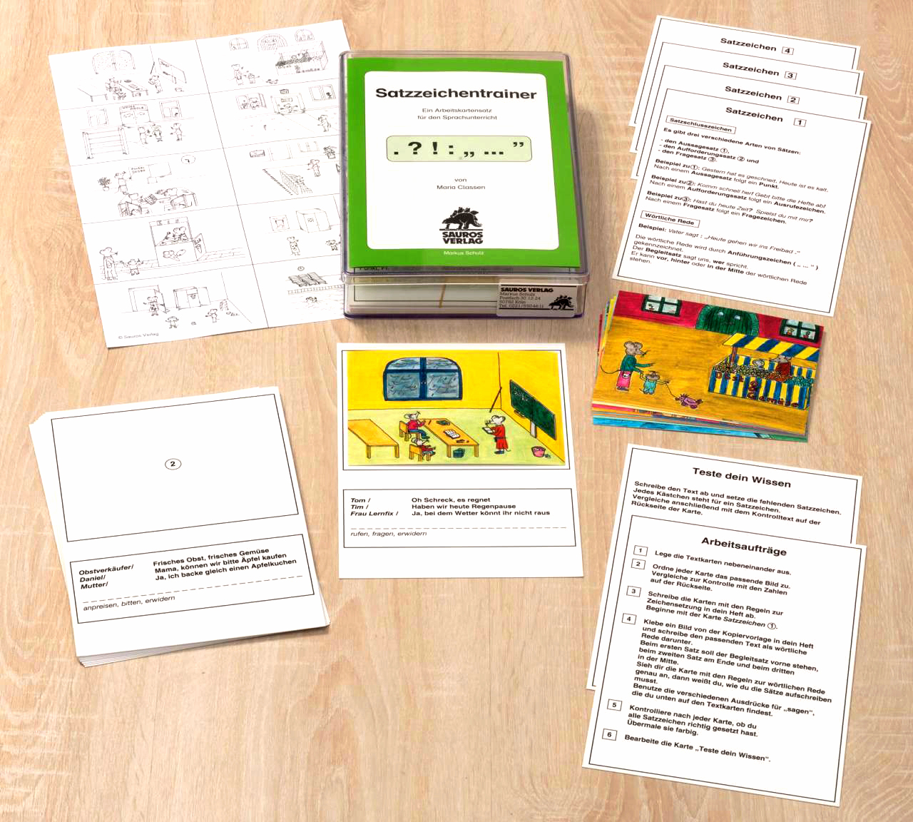 Satzzeichentrainer, Lernmaterial, 3.-4. Klasse