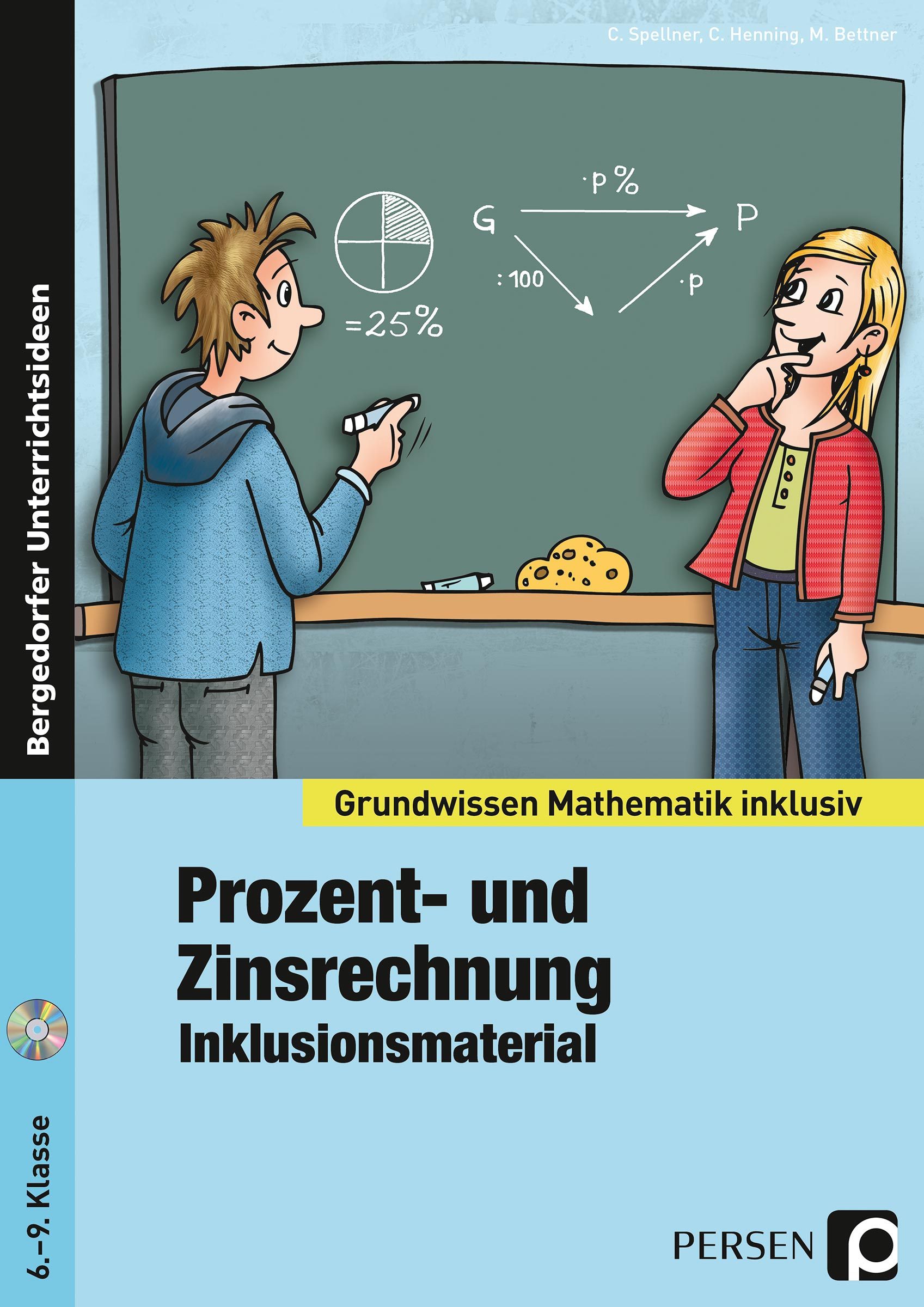 Prozent- und Zinsrechnung - Inklusionsmaterial, Kopiervorlagen inkl. CD, 6.-9. Klasse
