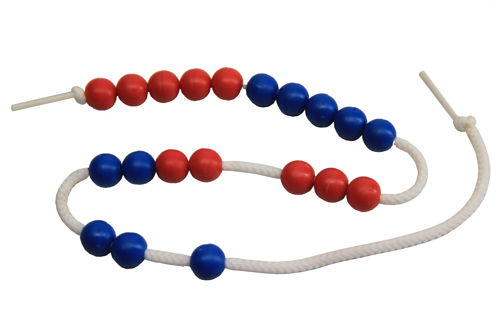 Rechenkette rot/blau 20er Zahlenraum 5er Schritte aus RE-Plastic (5 Stück)
