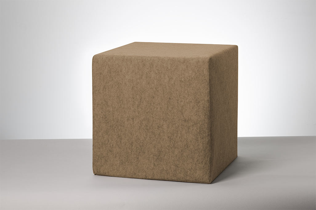 Schallschutz Akustik-Sitzwürfel, Beige, 20x20x20 cm, soni CUBE