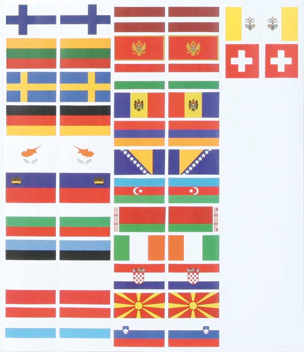 Kommode Europa mit 4 Karten
