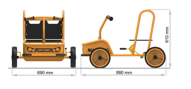 TopTrike Buddy Car Push & Drive