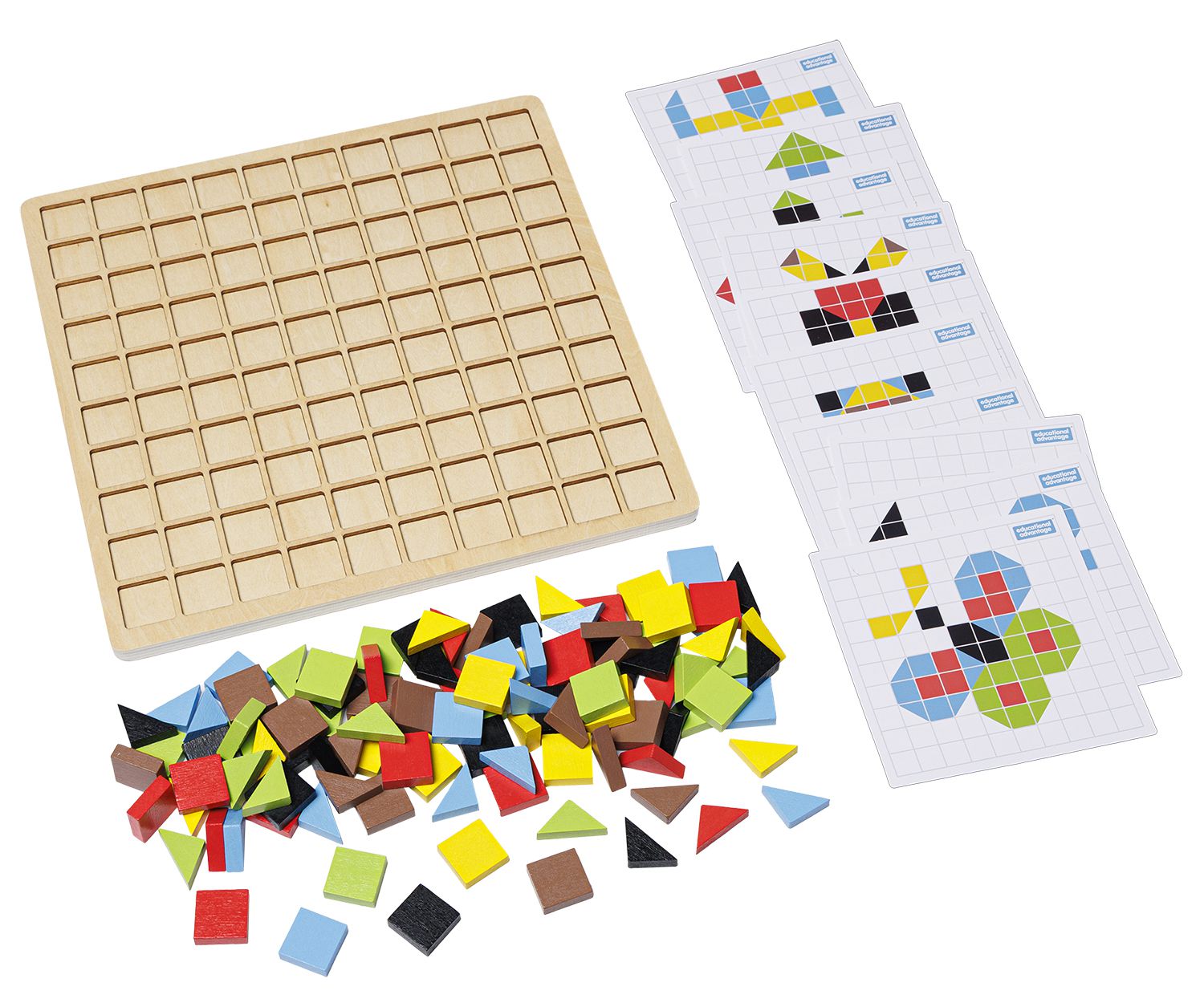 Mosaik-Set aus Holz