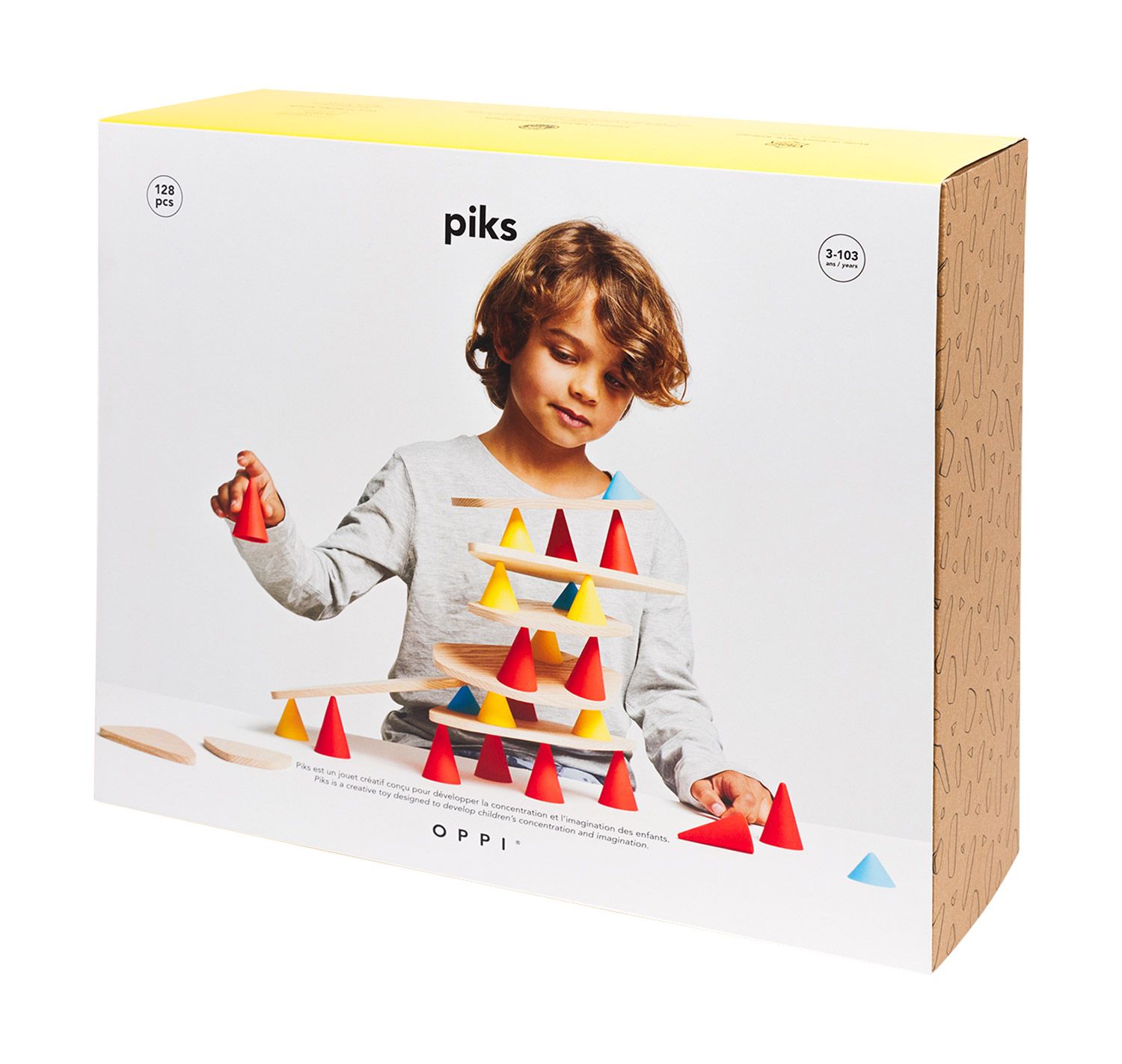 Piks Education Kit, Konstruktionsspielzeug, 128-teilig