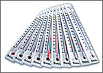 Siedepunkt-Thermometer aus Kunststoff, 10 Stück, je 17,5 cm