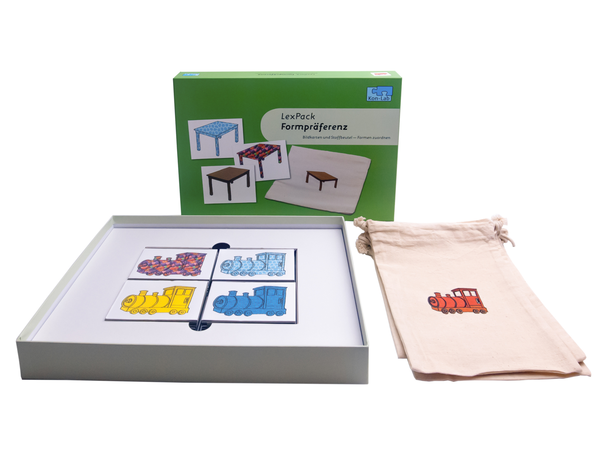 Kon-Lab LexPack Formpräferenz, Zuordnungsspiel mit Anleitung für Eltern, 0-10 Jahre