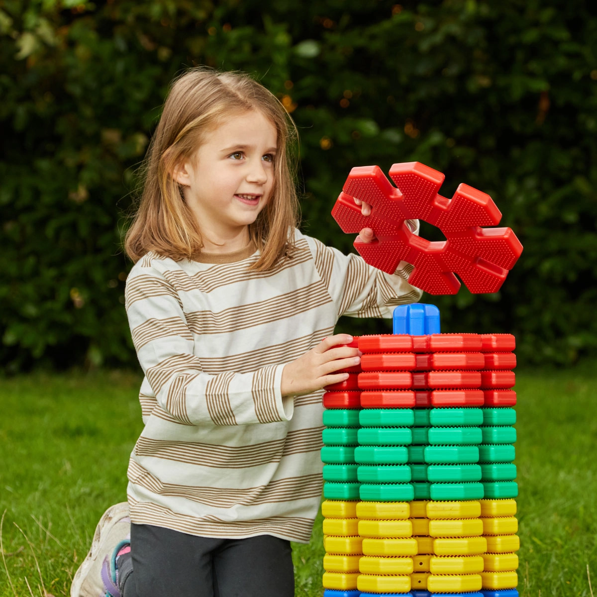 XXL-Steckblumen, Giant Octoplay Set 3, 84 Teile, aus Recyclingkunststoff