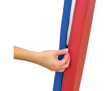 Liegepolster, Rot/Blau-Kombination 130 x 60 x 8 cm