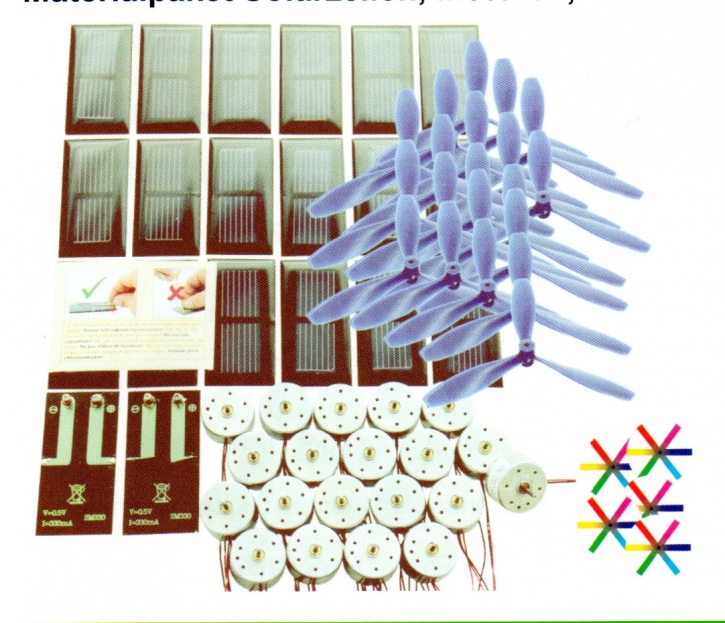 Materialpaket Solarzellen, Motoren