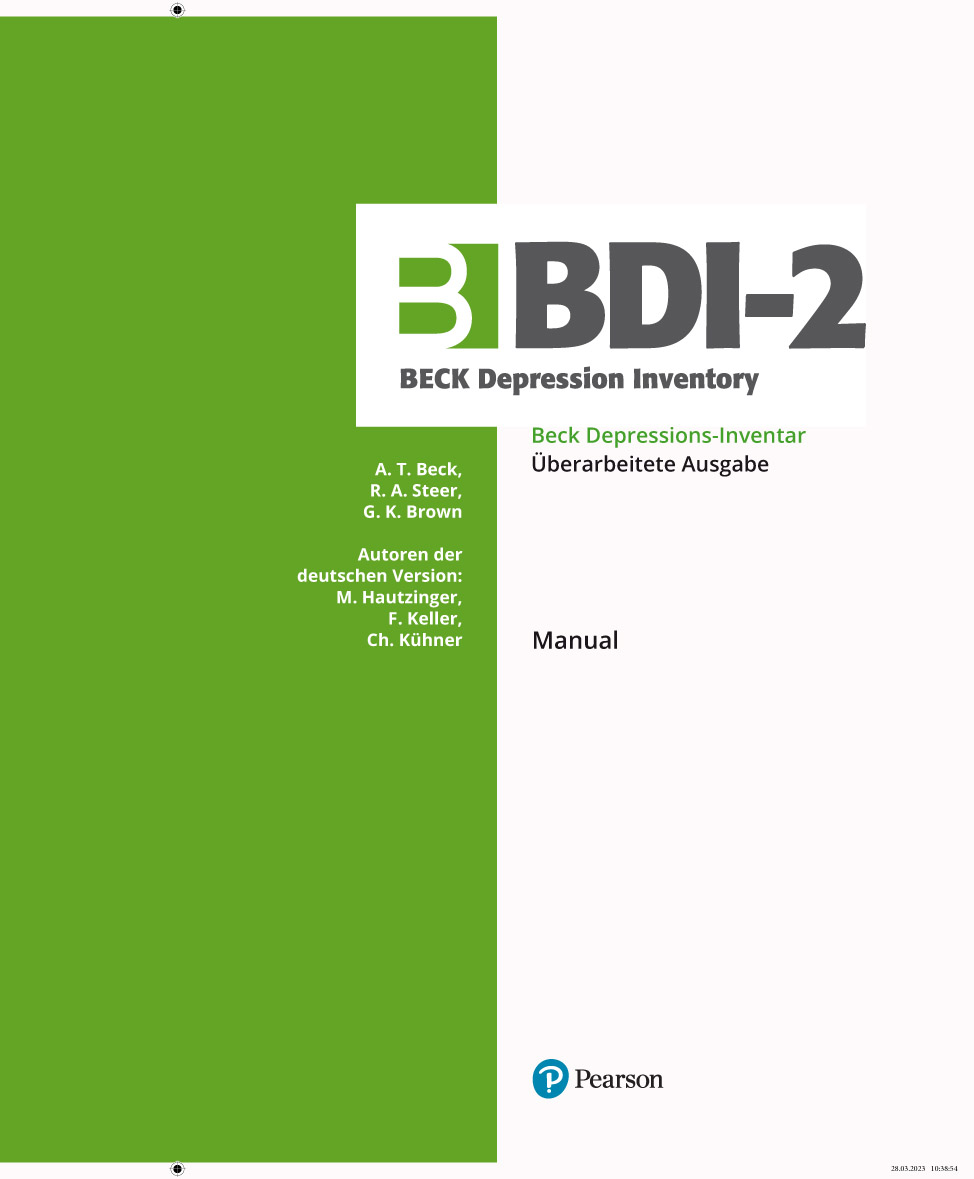 BDI-2 - Manual, deutsche Version