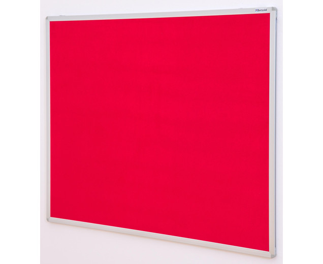 Pinnwand-Tafel Velours-Stoff, rot, 120 x 150 cm