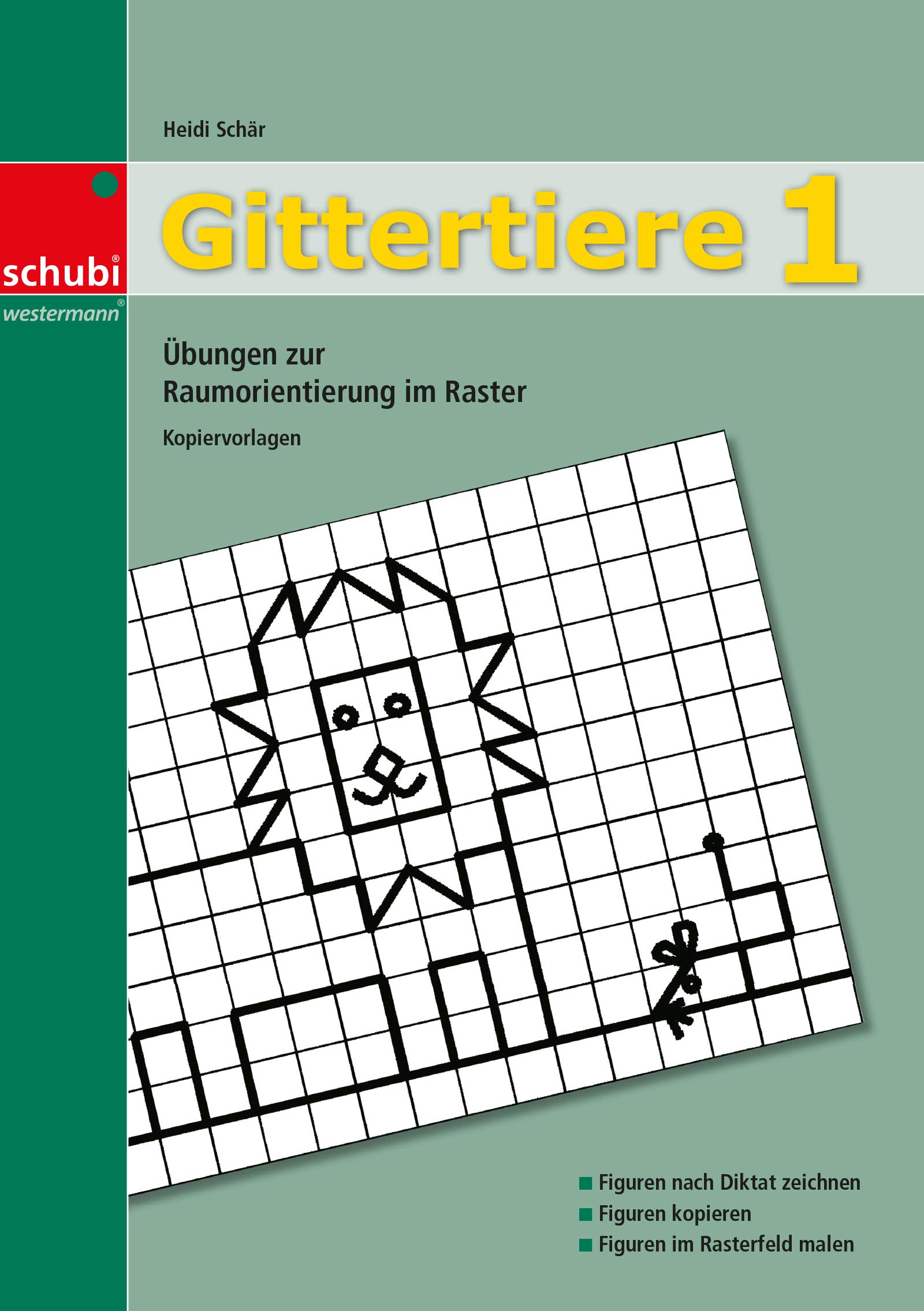 Gittertiere 1 - Übungen zur Raumorientierung im Raster, Kopiervorlagen, 4-7 Jahre