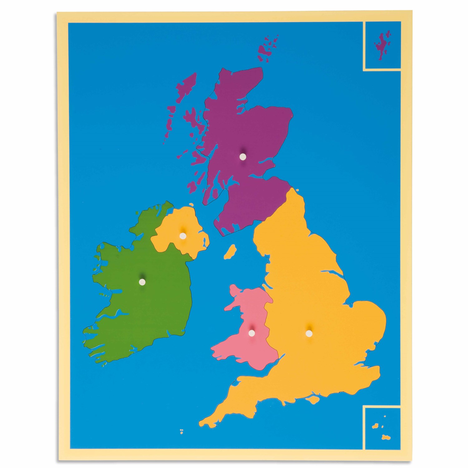 Montessori Puzzlekarte Großbritannien, ab 5 Jahre