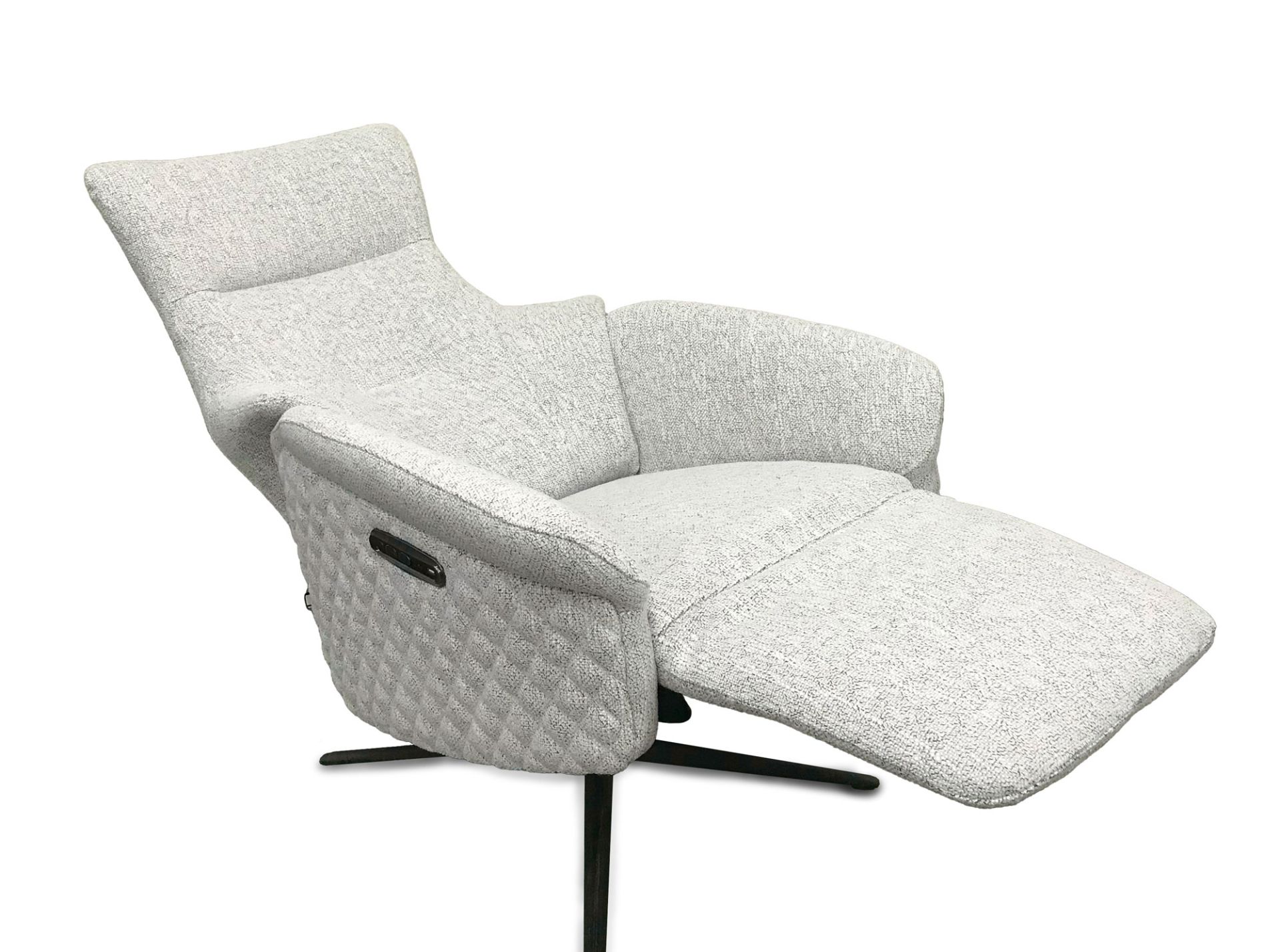 Chillofa Relaxsessel, Stoff, hellgrau meliert
