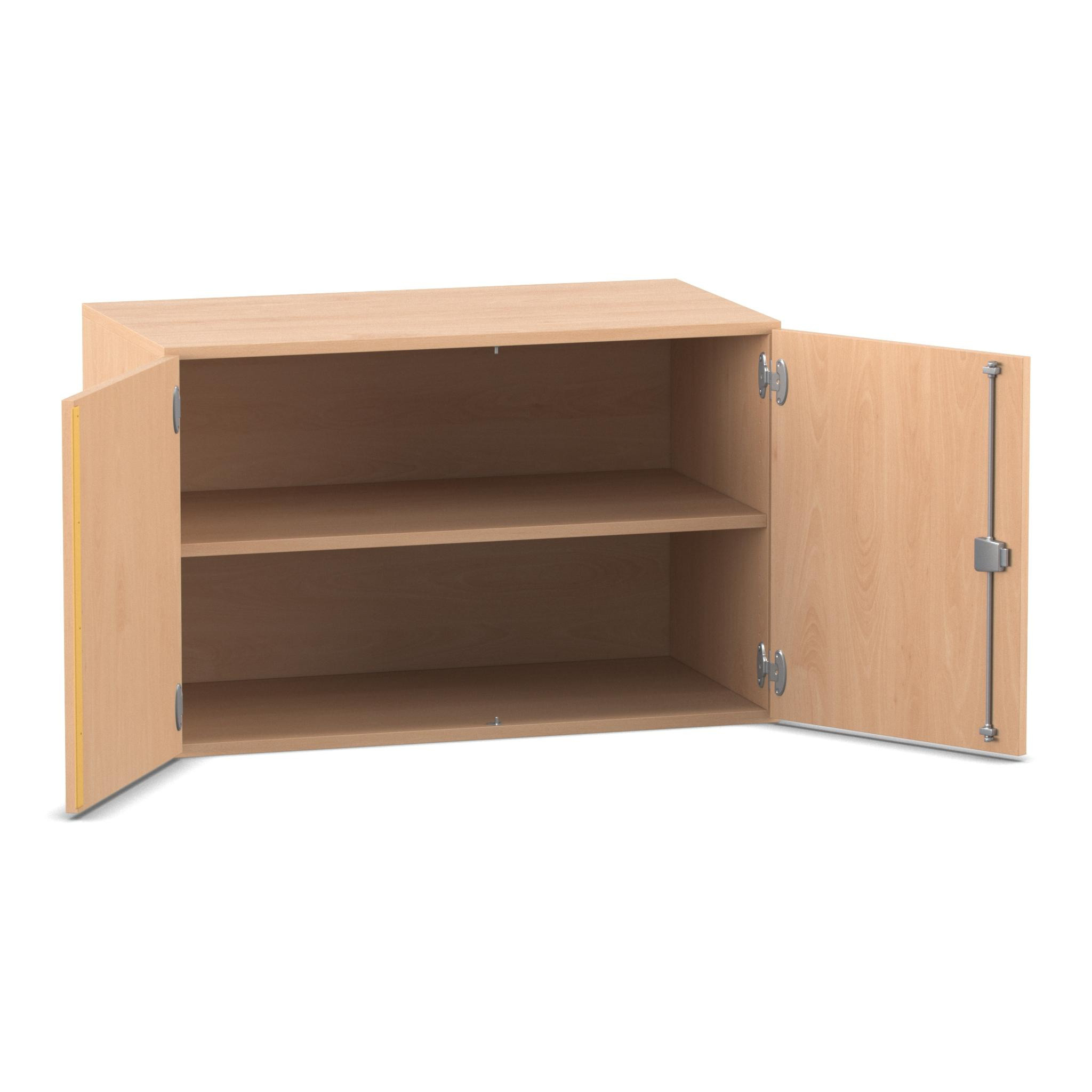 Flexeo Aufsatzschrank, Buche hell, 2 Fächer, HxBxT: 60,6x94,4x50 cm, Dreholive