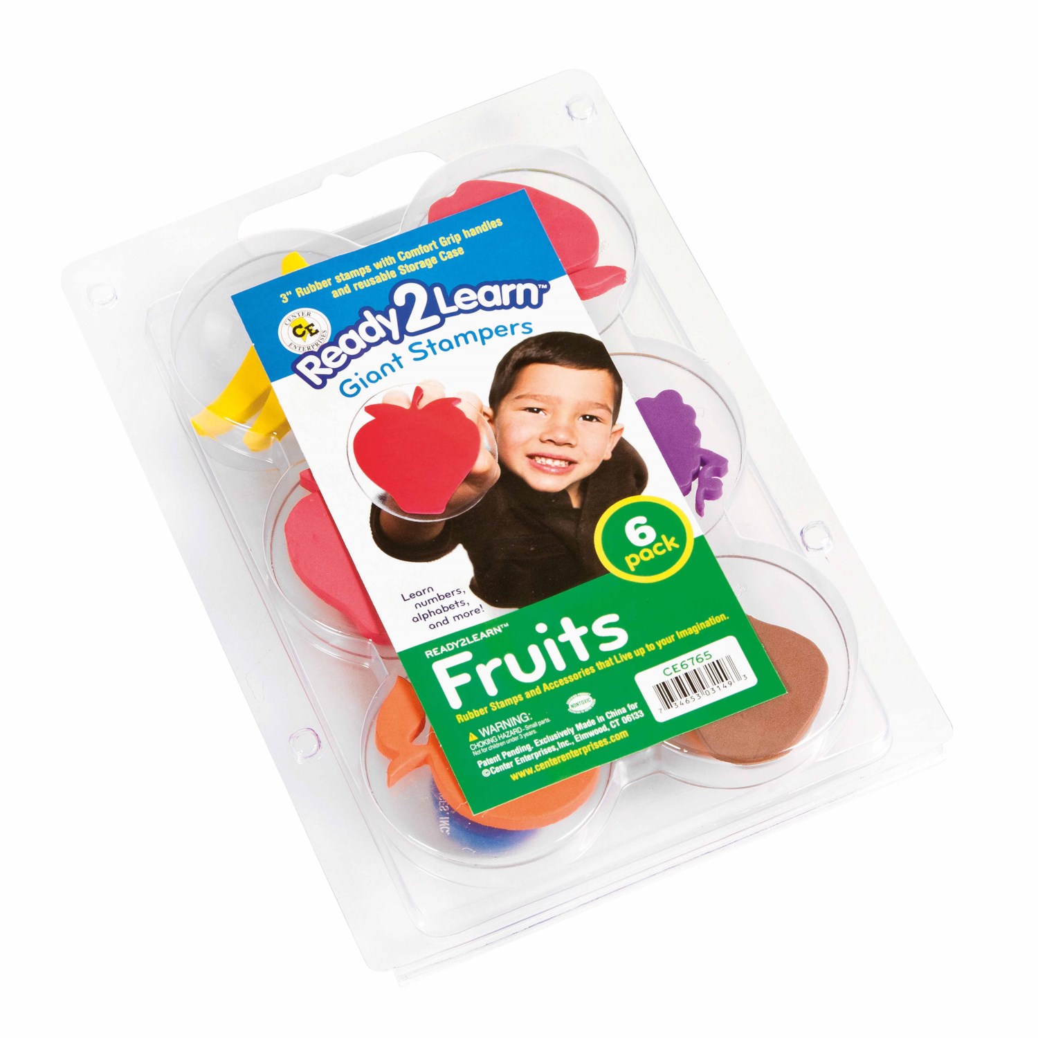 Jumbo Stempel - Thema Früchte - Größe 8 cm, ab 3 Jahre