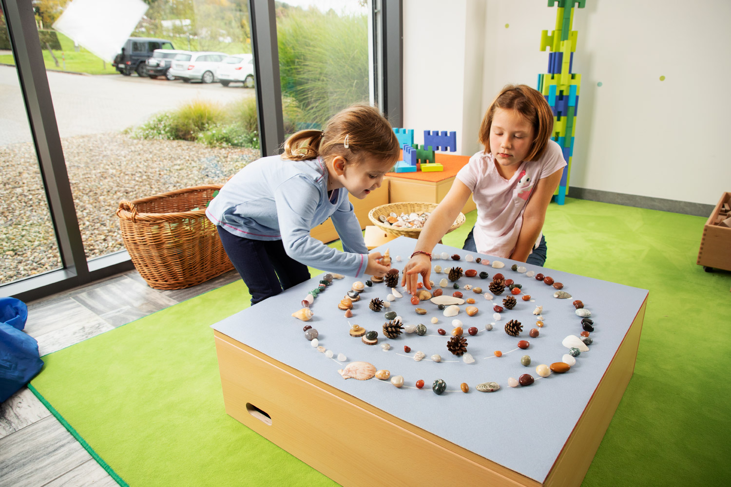 Spielteppich Mandala klein, 80 x 80 cm, 3-6 Jahre
