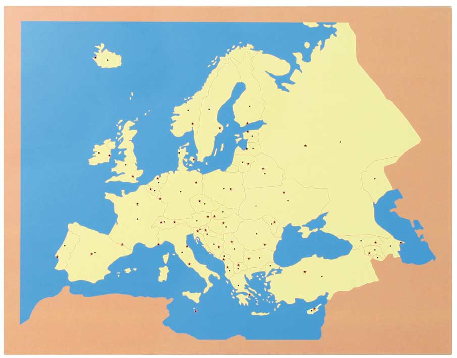 Kommode Europa mit 4 Karten